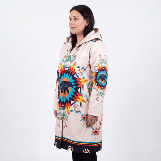 OLDTRIBES Courage bear Long Coat (white)