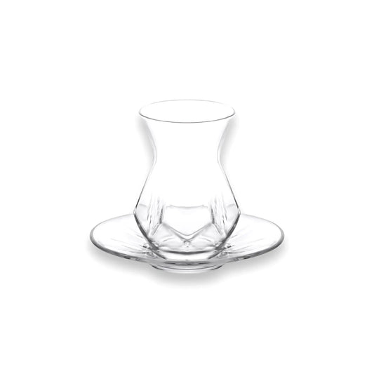 Teacup & Saucer Set 5.5 Oz - LAV ALYA - Set of 12