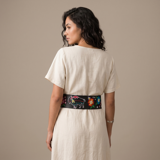 Heritage Leather Regalia Belt (BUFFALO)