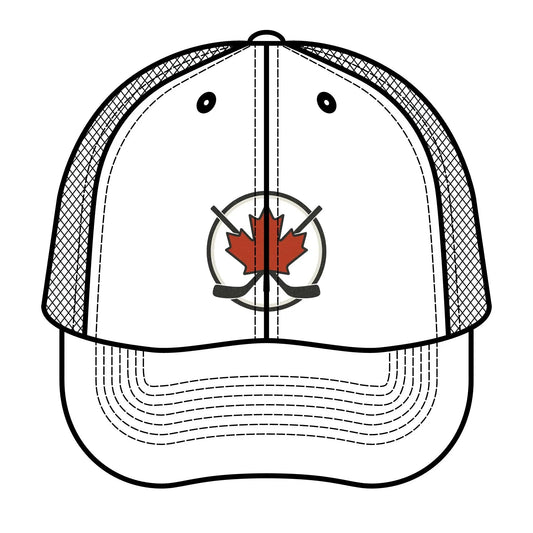 Maple Stick Hockey Hat – Maple Leaf & Crossed Sticks Snapback Cap