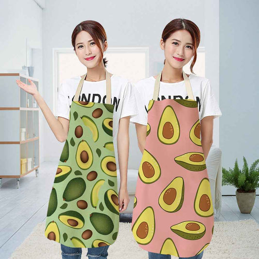 Cotton and linen apron