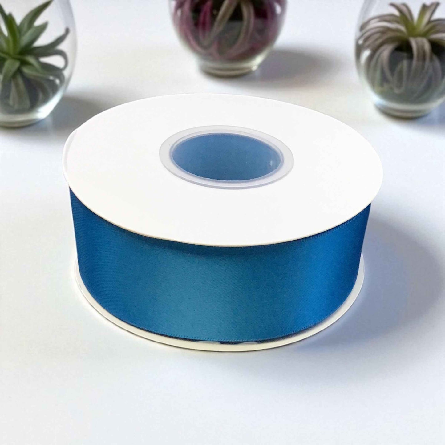 Satin Ribbon Double Face Turquoise #373 -3.8 cm Wide