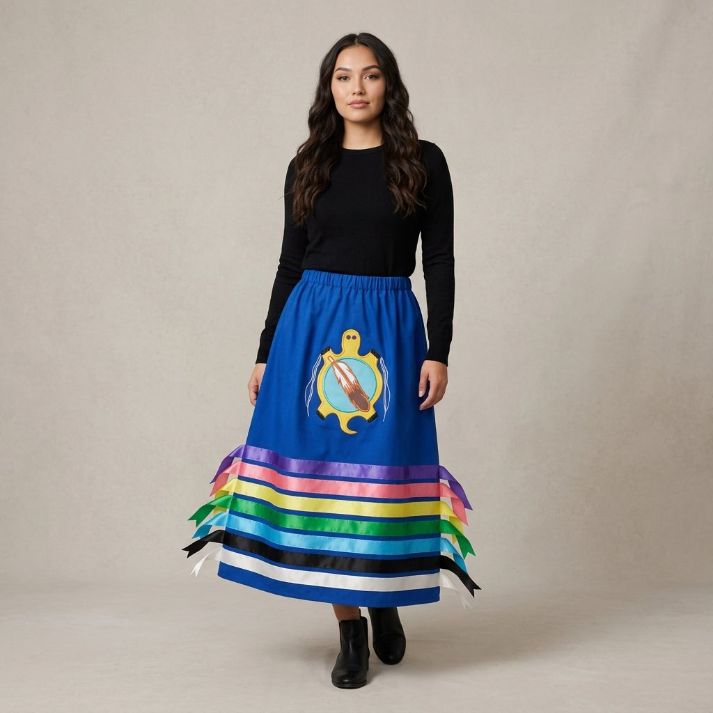 OLDTRIBES™ Turtle's Honor Ribbon Skirt