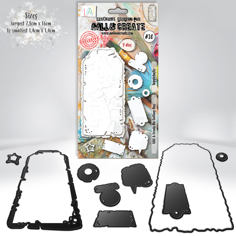 AALL and Create #30 - Die-Cutting Die Set - Taggletastic