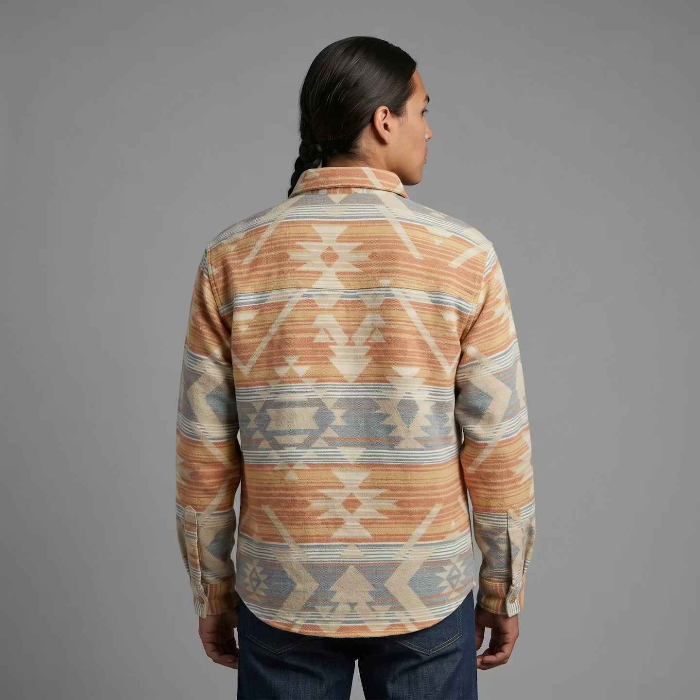 Light Blue and Orange Grand Canyon Jacket (Unisex)