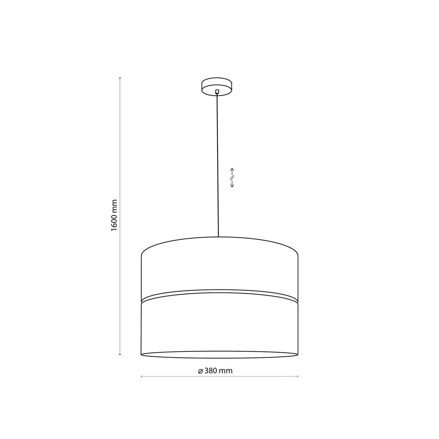 Nicol Scandinavian Drum Pendant Light for Dining Room & Bedroom - AURABAGS SHOP
