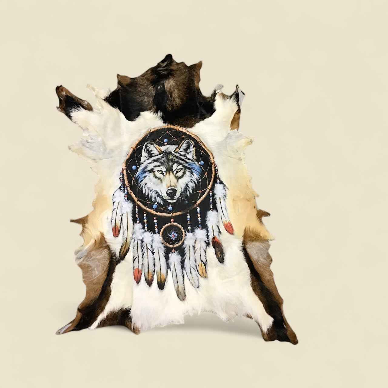 Wolf Hand Wall Painting