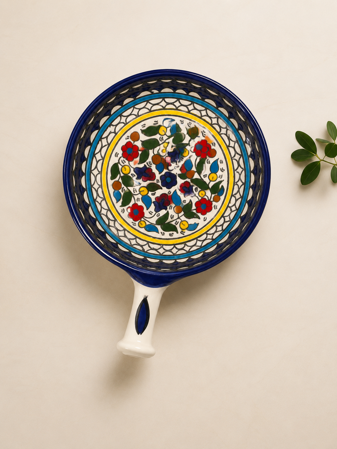 Handmade Ceramic Serving Pan 6 Inch Appetizer & Snack Dish Floral & Various Designs