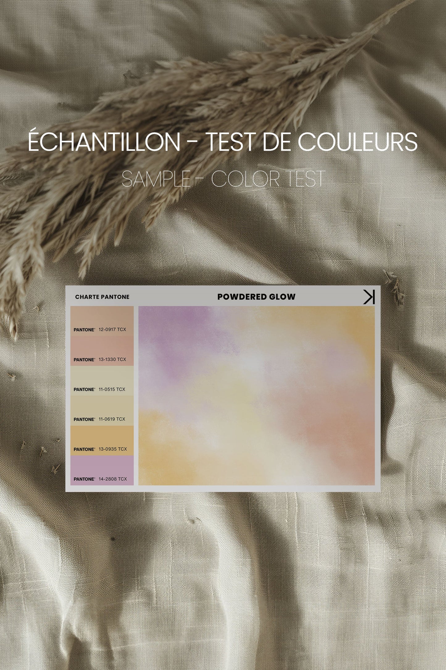 POWDERED GLOW, Oeuvre sur toile étirée (test jay et will) (Copie)