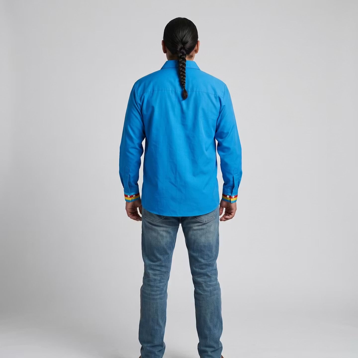 Embroidered Ribbon Shirt (Bear Paw)