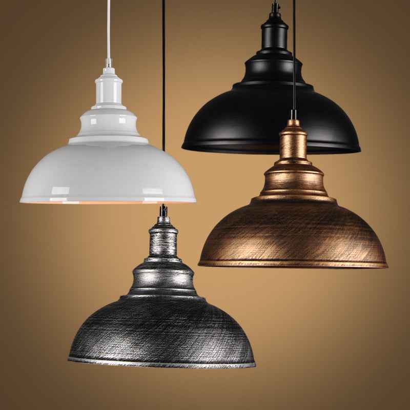 Industrial Pendant Light - Barn Metal Hanging Light Fixture for Kitchen Island, 30cm E27 Vintage Ceiling Lamp