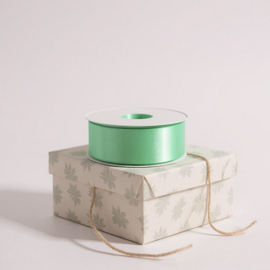 Satin Ribbon Double Face-Light Green #530-3.8 cm Wide
