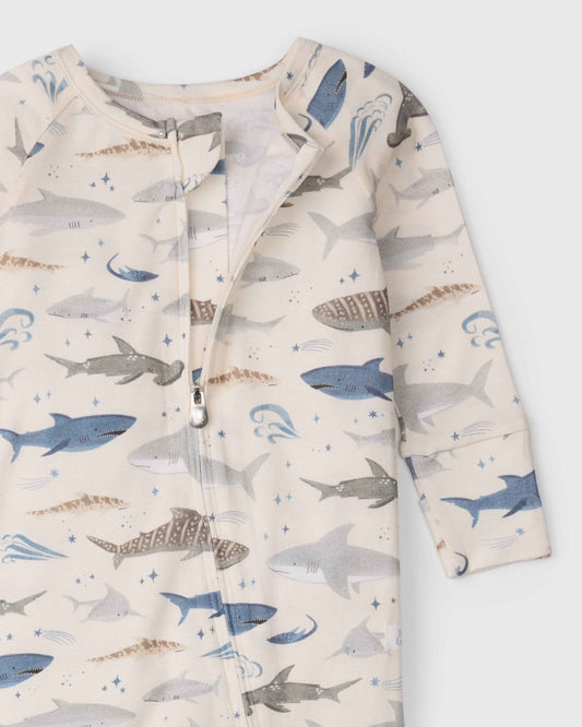Baby Sleeper TENCEL™ - Smiley Sharks