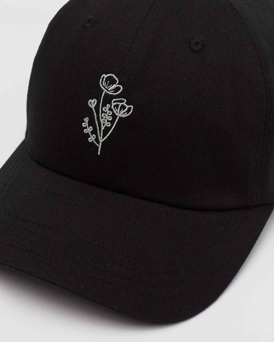 Flower Embroidery Peak Hat