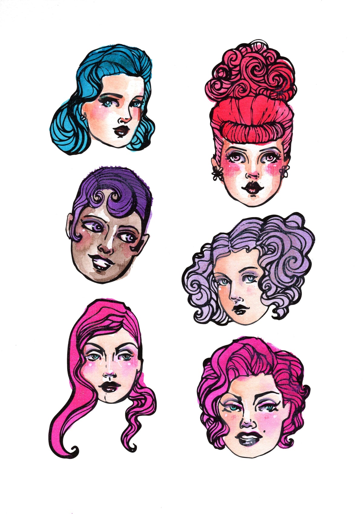 Creative Expressions Jane Davenport Starlets 1 6 in x 8 in Clear Stamp Set