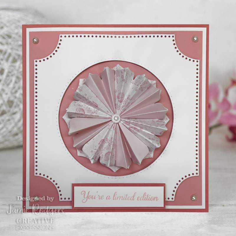 Creative Expressions Jamie Rodgers Pointy Petals Tea Bag Folding 6 in x 8 in Stamp Set