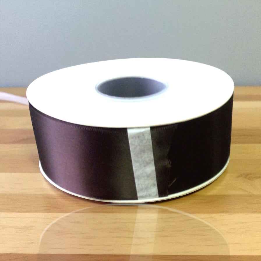 Satin Ribbon Double Face-Black #860-3.8 cm Wide