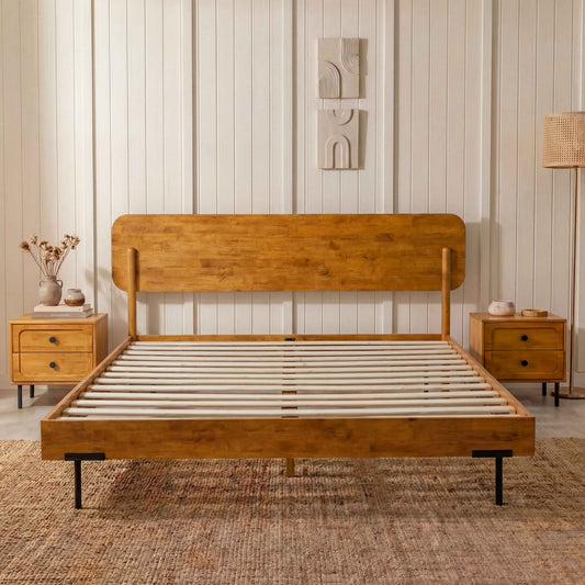 Frida Solid Wood Bed Frame