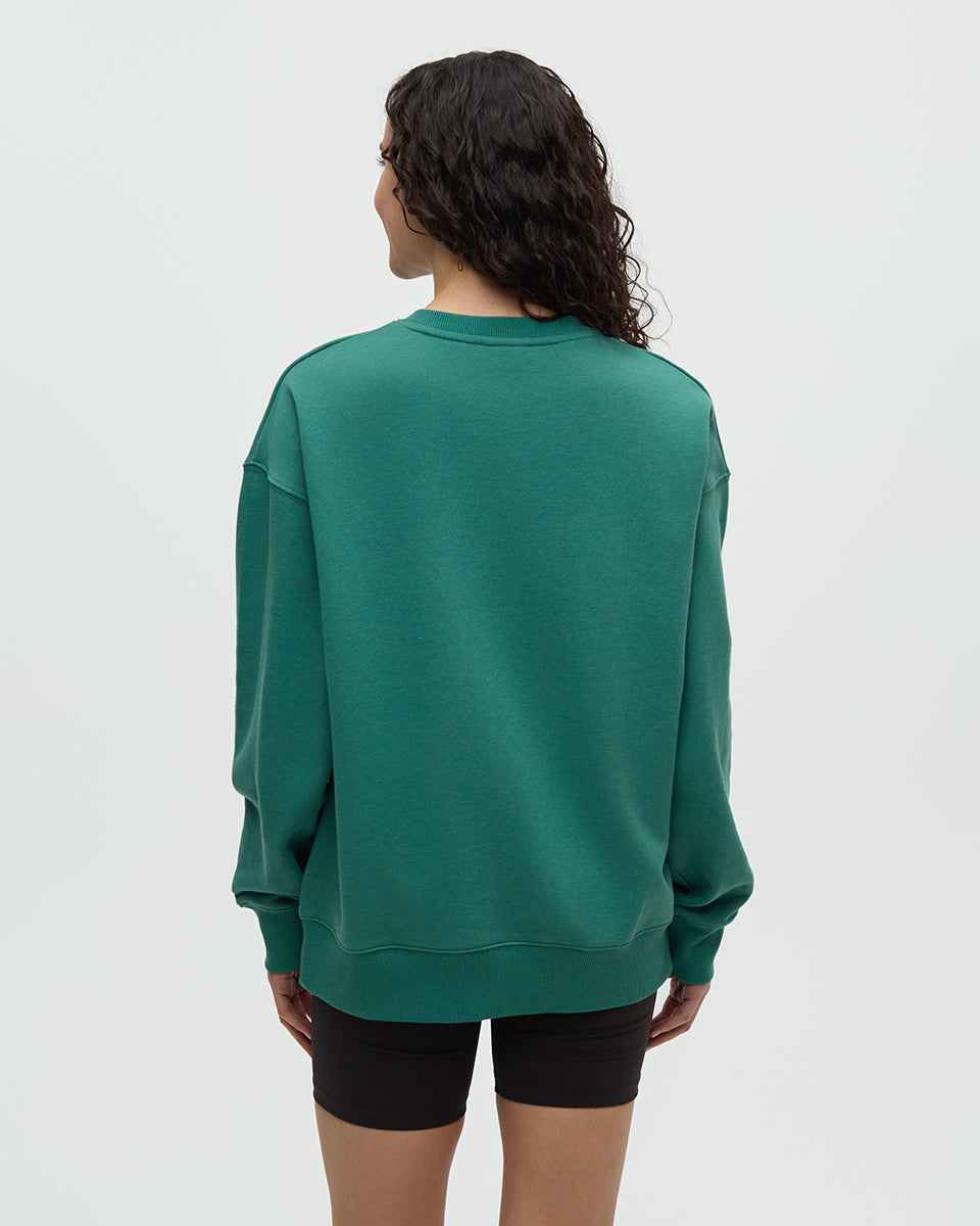Amazon Greenery Relaxed Logo Crew