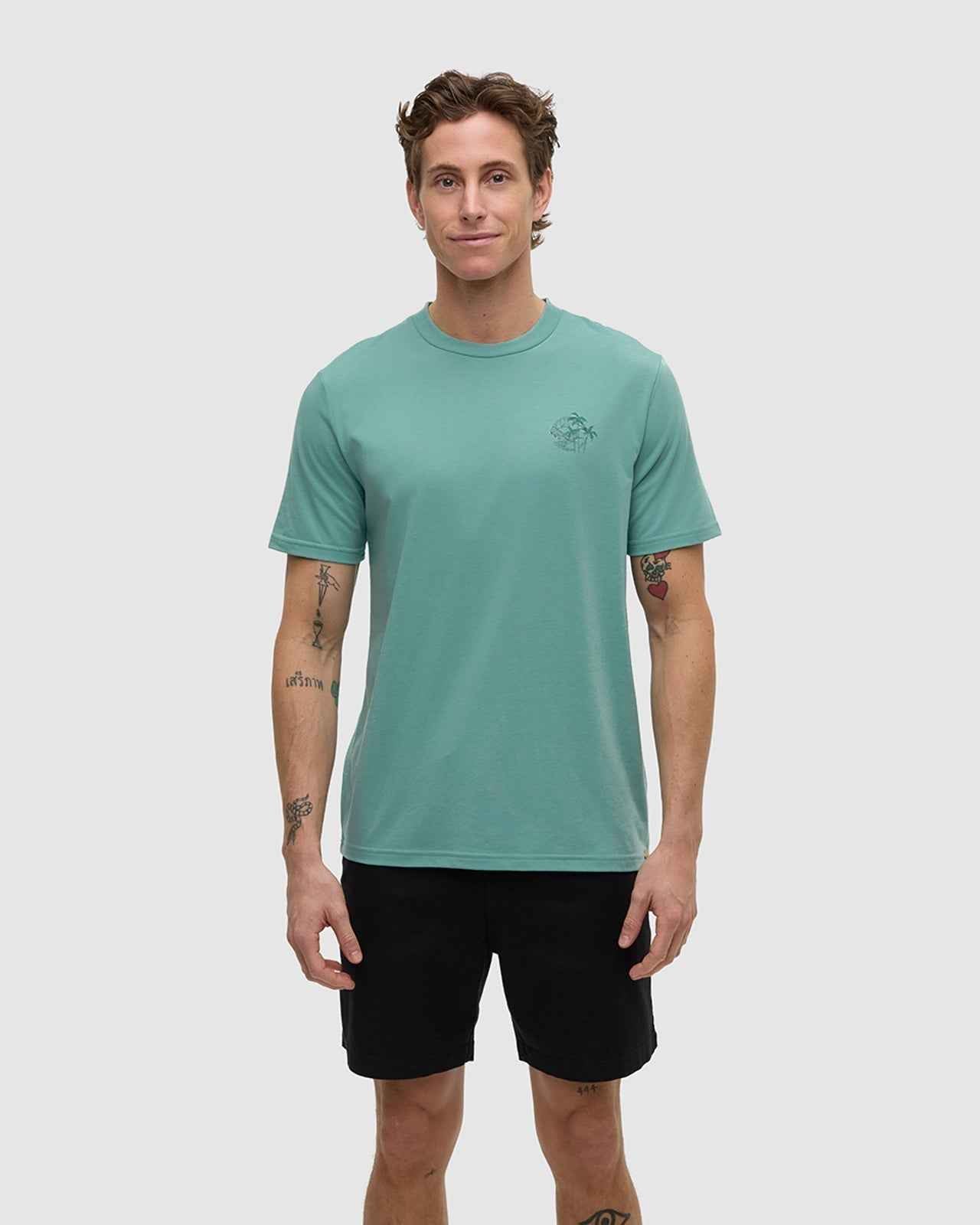 Haiti Palm Overlay T-Shirt