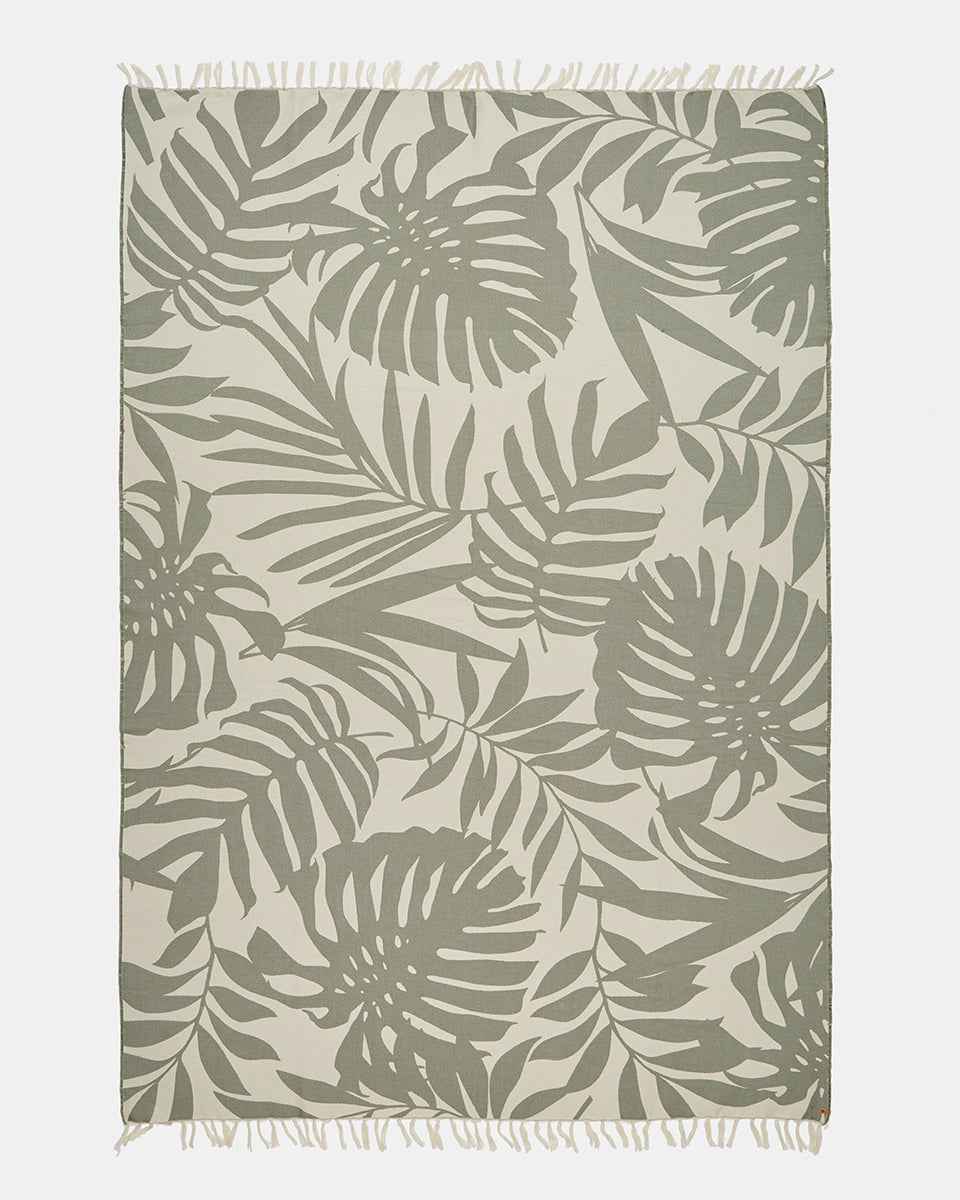 Organic Cotton Vintage Jungle Beach Blanket