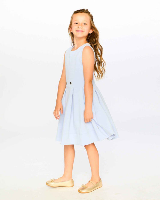 Sleeveless Neoprene Dress Lavender