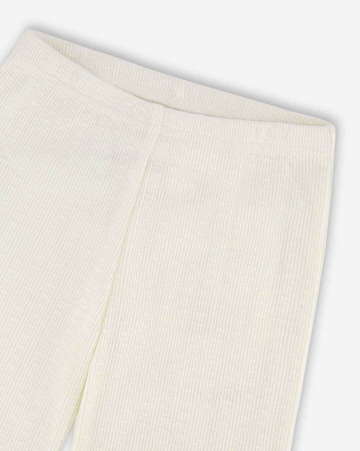 Crinkle Jersey Leggings Off White