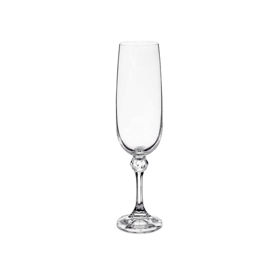 Crystalex Julia Bohemian Crystal Champagne Flutes 180ml — Set of 6
