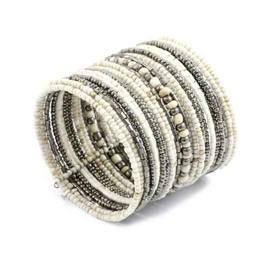 Stripey Beaded Cuff