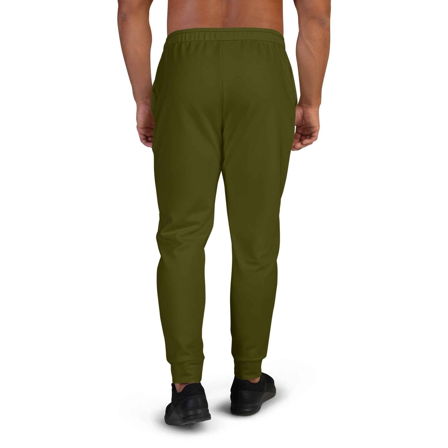 Men's Premium Recycled Fleece Joggers-Urban Logo Karaka Green