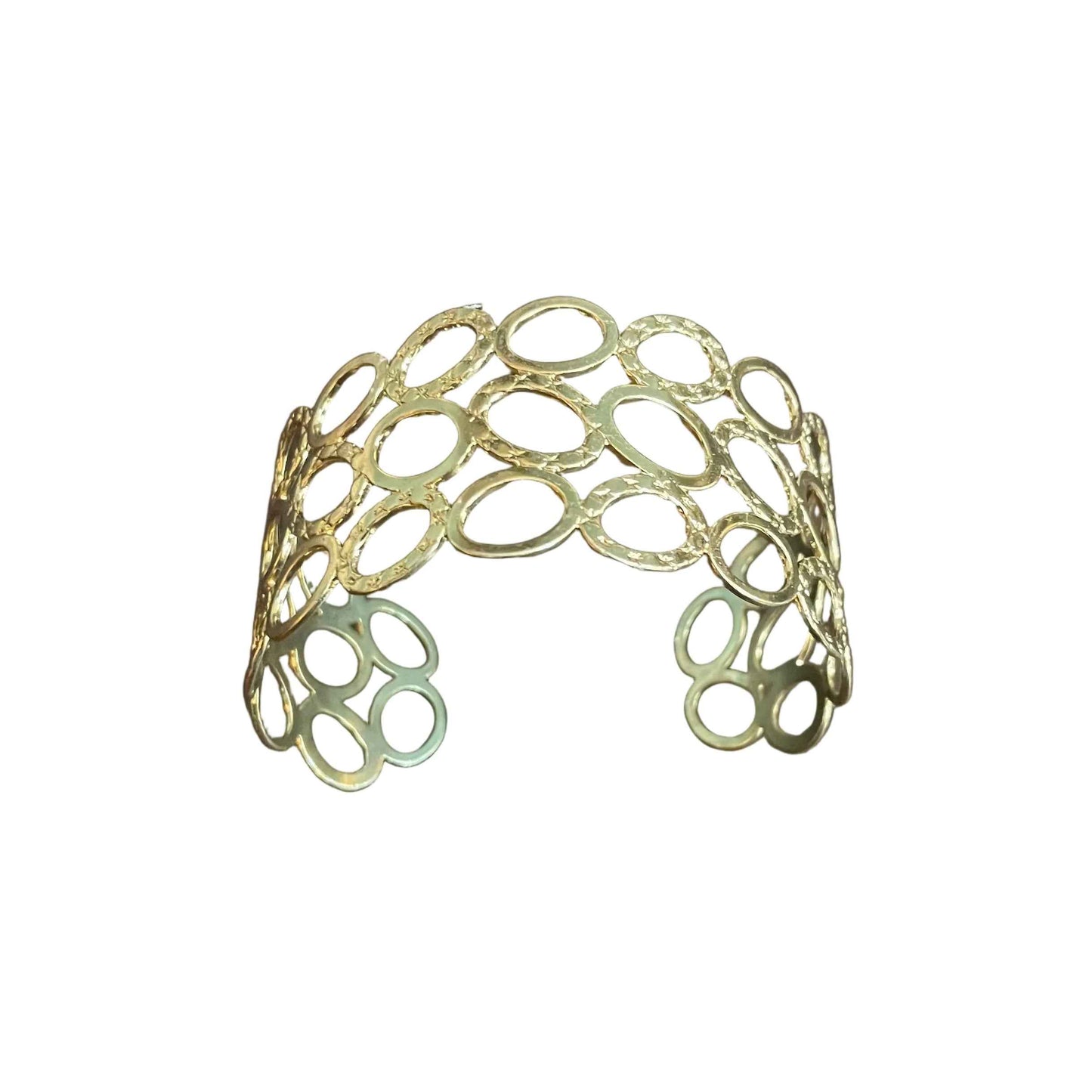 Open Circle Cuff - Gold Stainless Steel