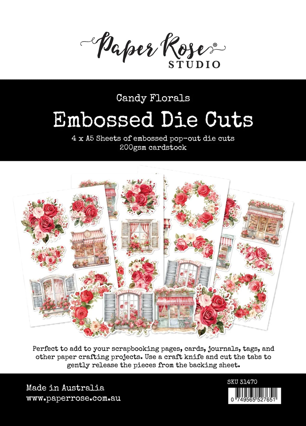 Candy Florals Embossed Die Cuts 31470