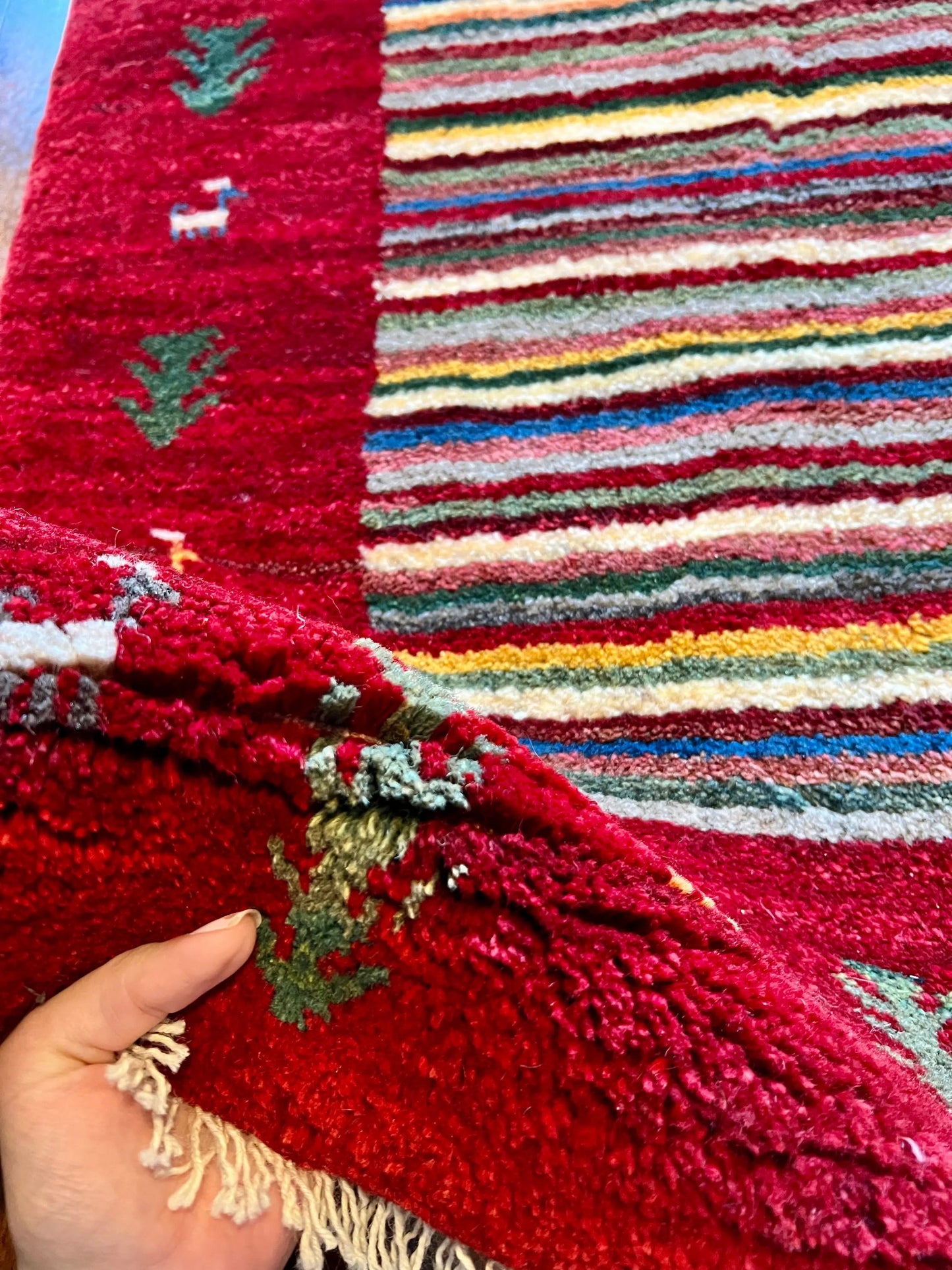 Gabbeh Rug | 3’7”x4’8”
