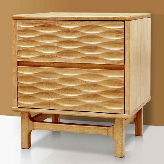 Elara Solid Wood Nightstand