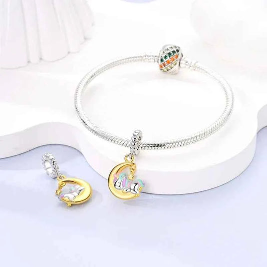 Dreamy Unicorn Sterling Silver Charm