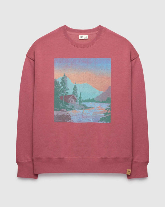Washed Lakeshore Relaxed Crew