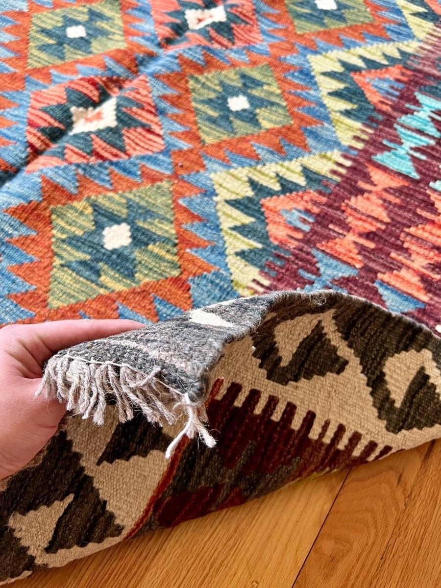 Afghan Maimana Kilim Rug | 6' 5" x 4' 6"