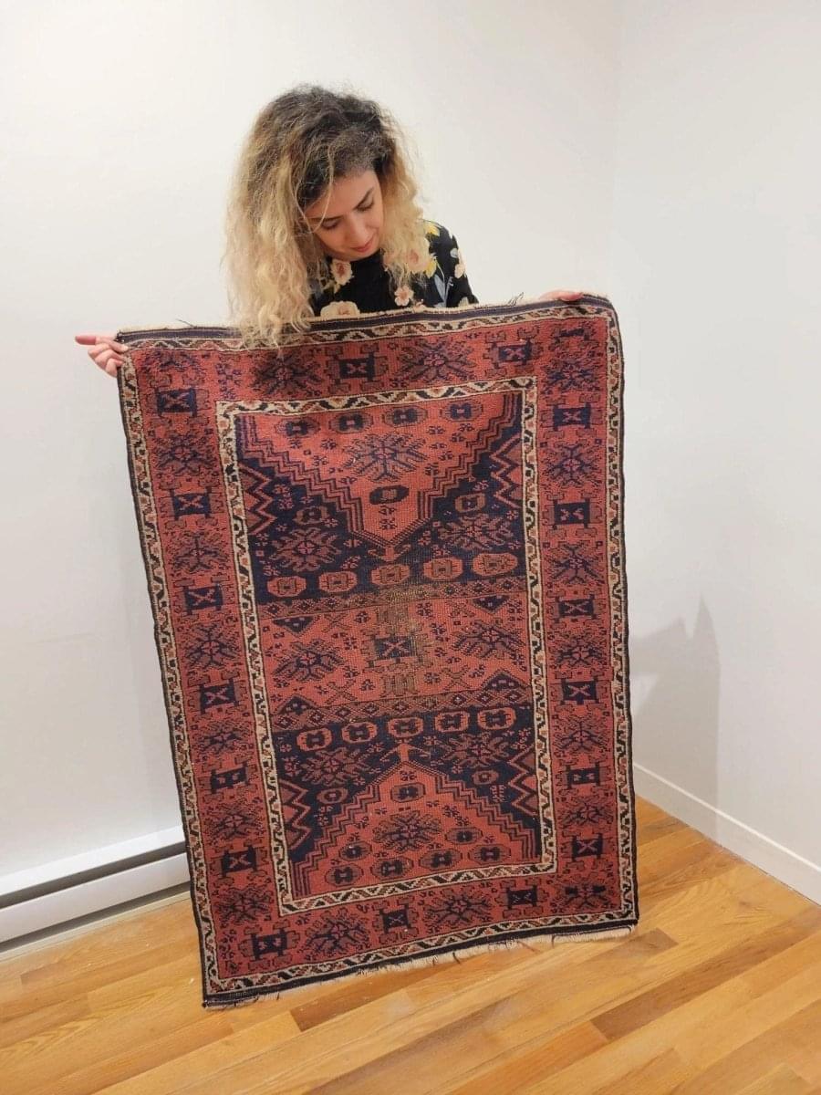 Antique Balcuh rug| 4’x3’