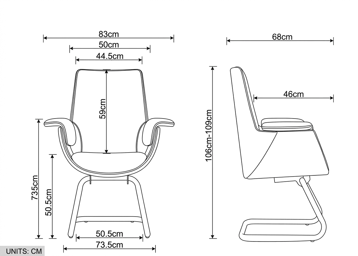 Malmö Premium Leather Visitor Chair