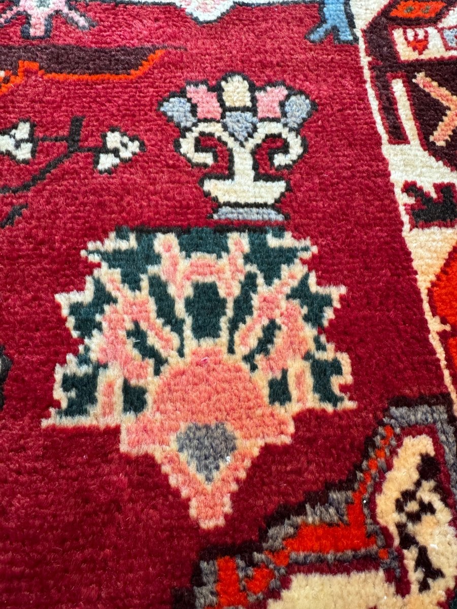 Persian Bakhtiari Wagireh Rug | 2' 5" x 3' 11"