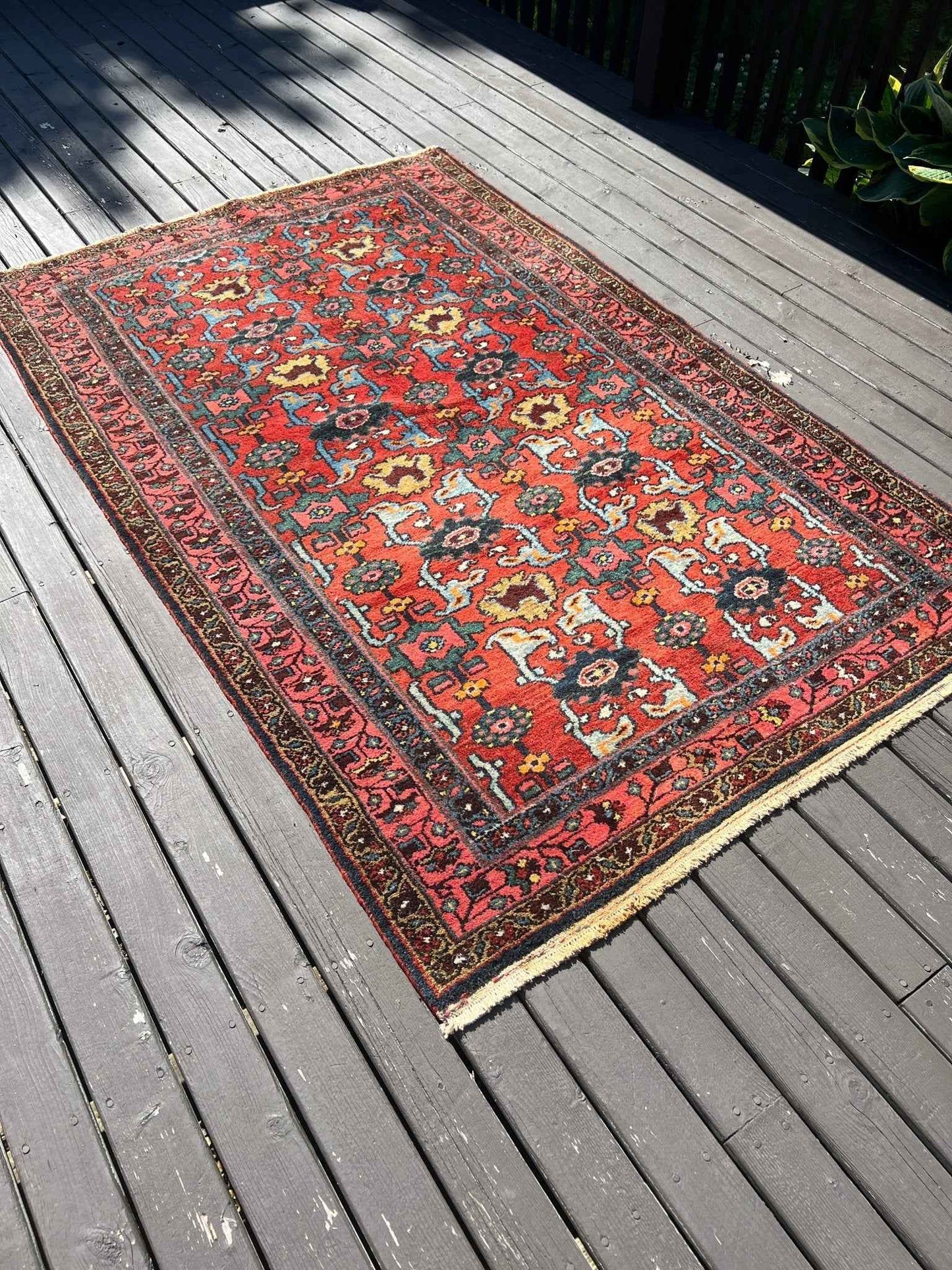 Persian Hamadan Rug | 4' 1" x 6' 6"