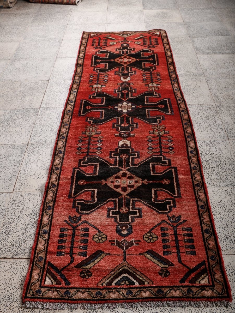 Persian Hamedan Runner Rug | 2' 9” x 9' 1"