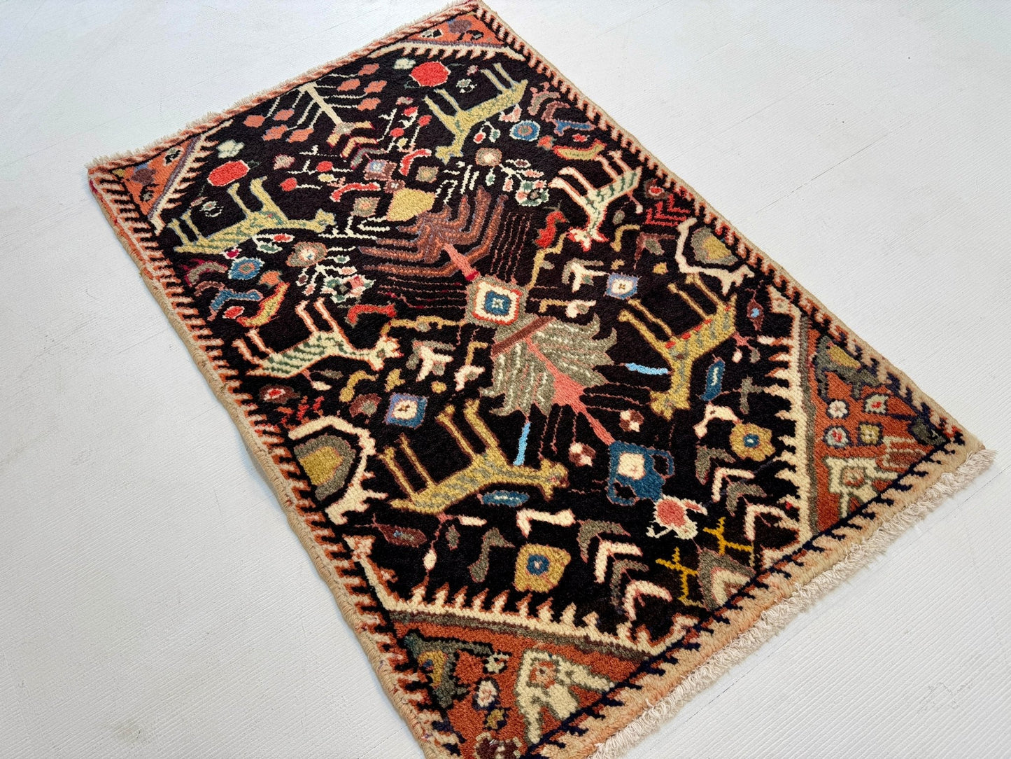 Persian Ilam Rug | 2' 6” x 3' 7"