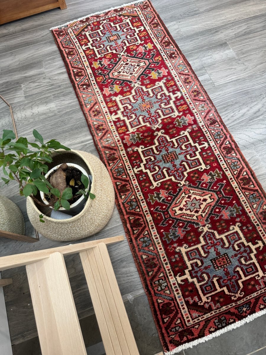 Persian Karaja Runner Rug | 2' x 5' 8"