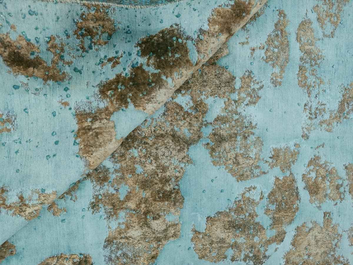 Persian Kashan Overdyed Rug | 7' 5" x 9' 8"