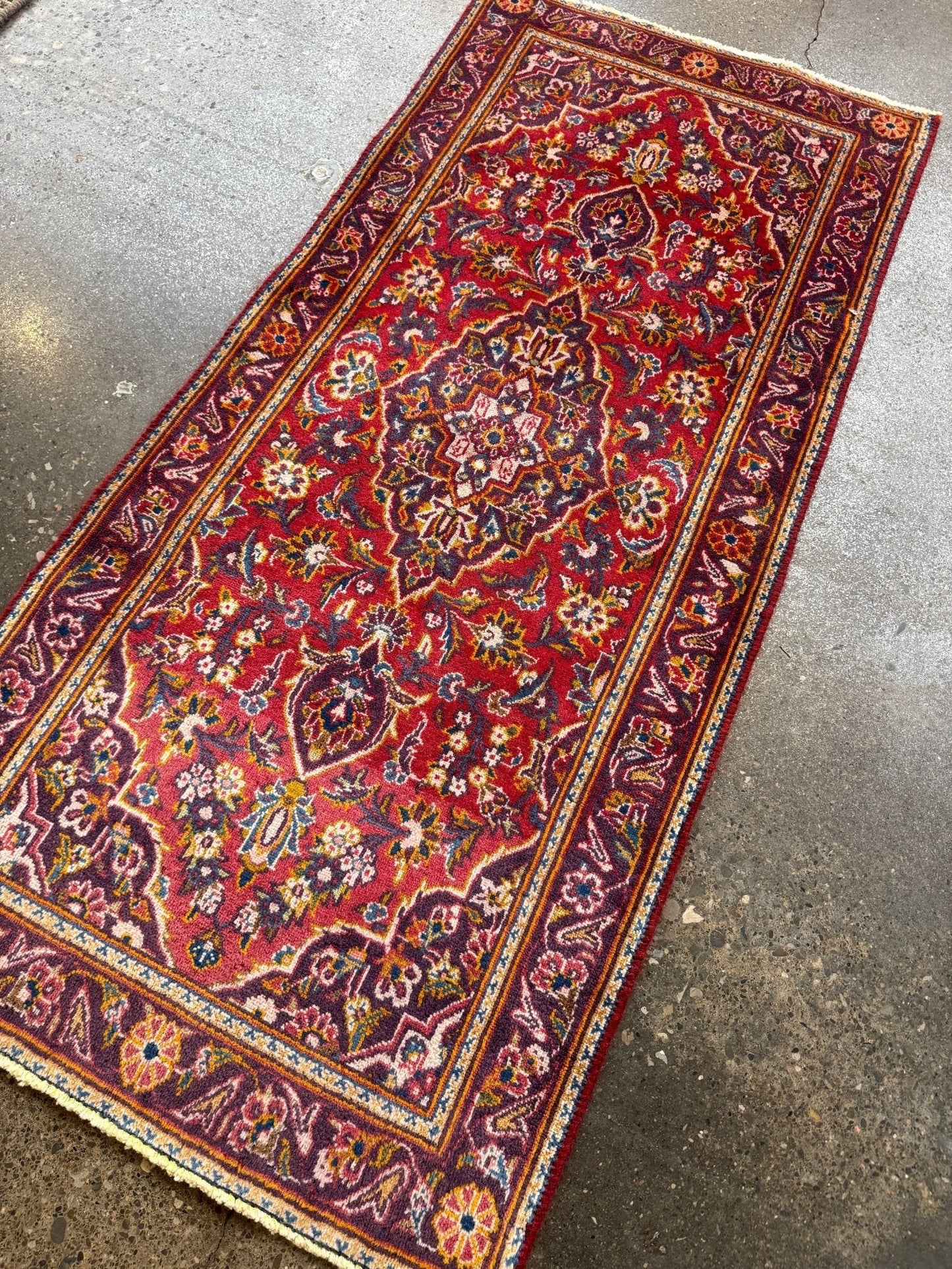 On Hold - Persian Kashan Rug | 2' 1" x 4' 8"