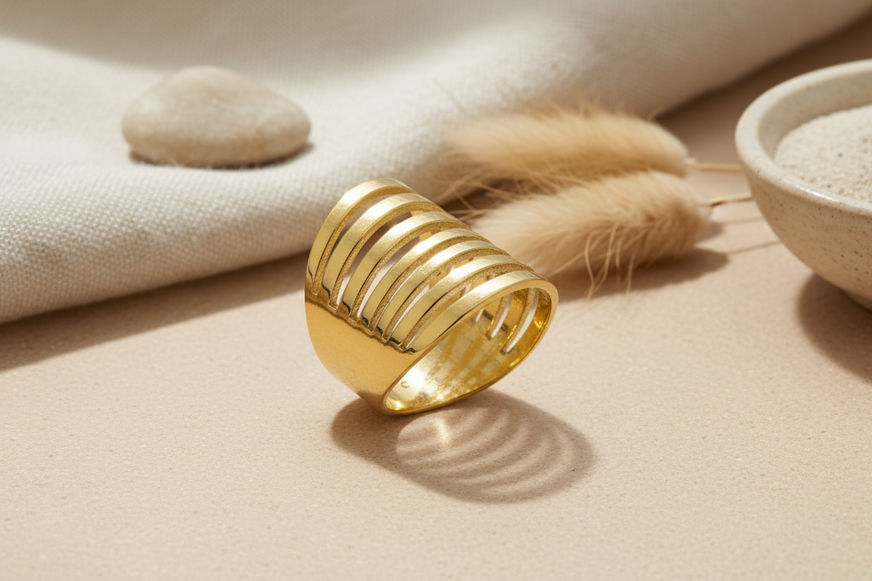 Multi Strand Ring - Gold Stainless Steel