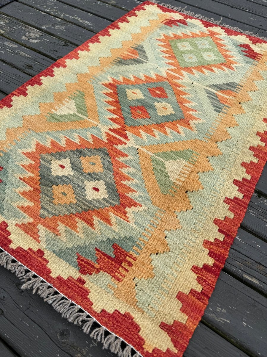 Tiny Afghan Kilim | 2' x 3'