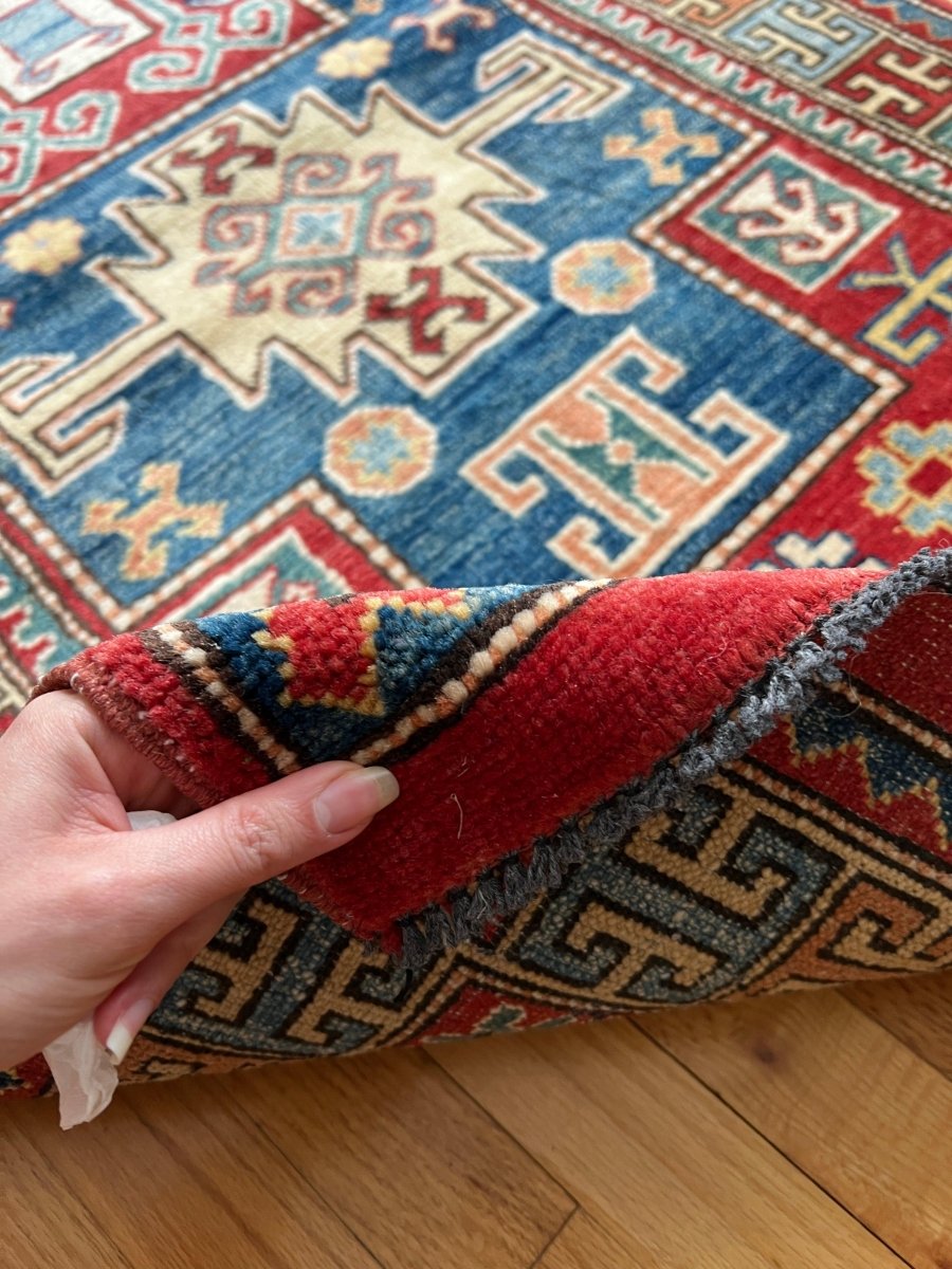 Vintage Kazak Runner | 9' 7" x 2' 9"