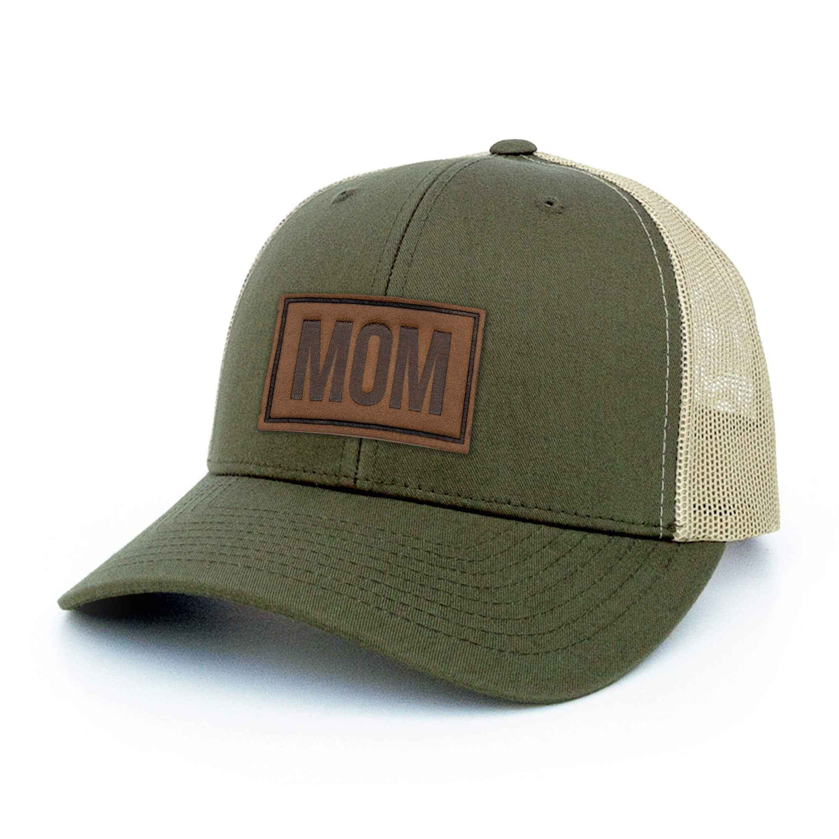MOM - Leather Patch Trucker Hat